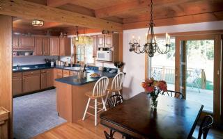 Дизайн интерьера кухни в деревянном доме Идеи для кухни в деревянном доме